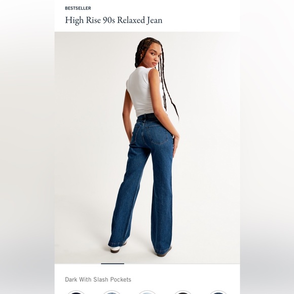 ABERCROMBIE HIGH RISE 90s RELAXED JEAN - Picture 4 of 4